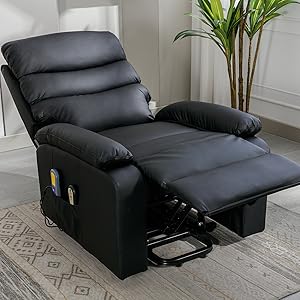 Relaxation armchair with self-help massage function and thermotherapy and electric recline